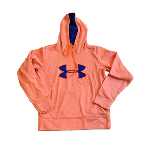 Under Armour women’s orange with blue Storm hoodie sweatshirt